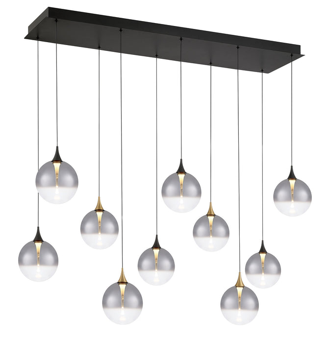 Eurofase 48934-022 Iissa 47" Gold-Black Mix LED Chandelier