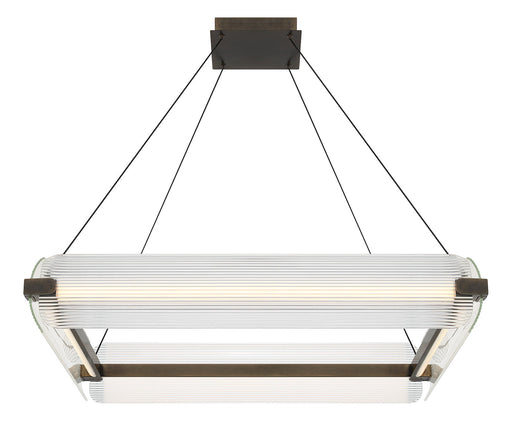 Eurofase 50053-025 Neoness 34" Weathered Brass LED Chandelier