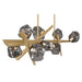 Eurofase 47236-011 Thorah 59" Matte Gold LED Chandelier