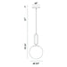 Eurofase 37231-039 Prospect 10" Gold Pendant Light