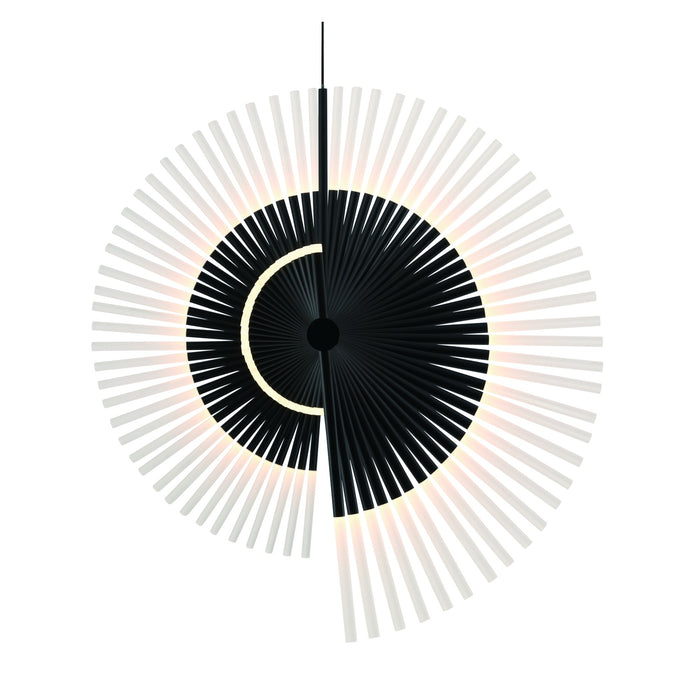 Eurofase 47126-022 Voltik 59" Matte Black LED Chandelier