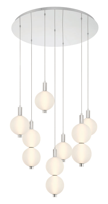 Eurofase 47191-020 Palmas 30" Polished Nickel LED Chandelier