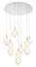 Eurofase 47191-020 Palmas 30" Polished Nickel LED Chandelier