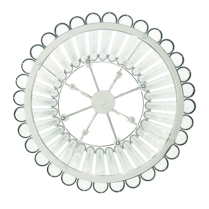 Eurofase 47238-022 Glasbury 27" Polished Nickel Chandelier
