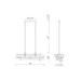 Eurofase 46806-024 Inizio 55" Matte Gold LED Chandelier