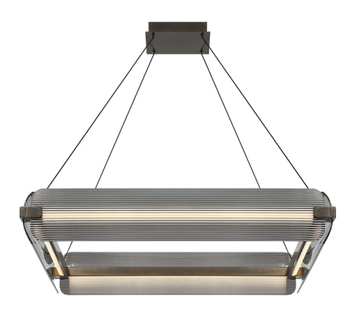 Eurofase 50053-018 Neoness 34" Weathered Brass LED Chandelier