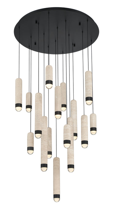 Eurofase 50131-013 Cambre 32" Matte Black LED Chandelier