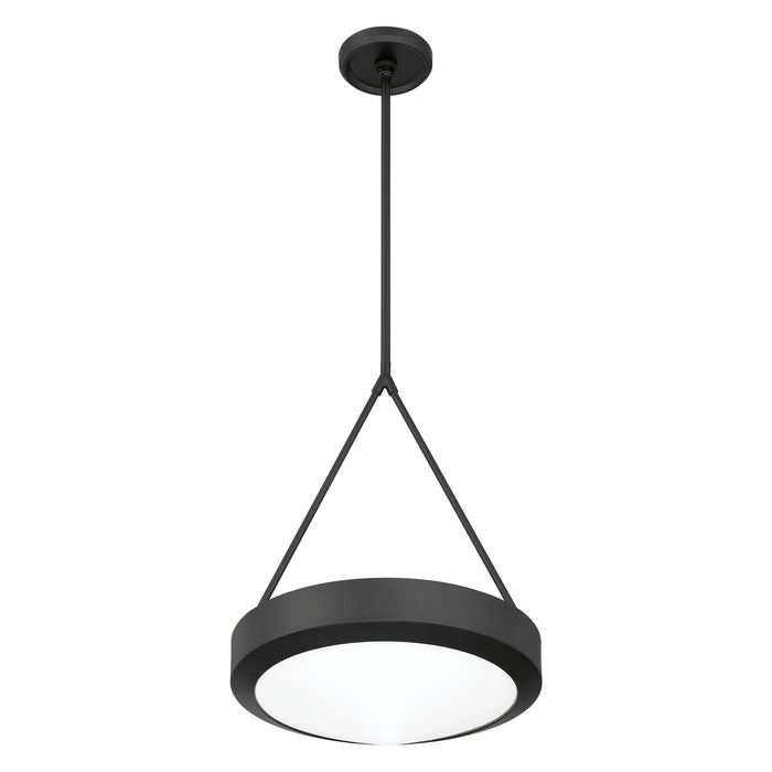 Pendant Light Thesis 207422A Agate 15 inch 3 light Matte Black Pendant Light with Opal Glass Shade THESIS