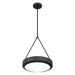 Pendant Light Thesis 207422A Agate 15 inch 3 light Matte Black Pendant Light with Opal Glass Shade THESIS