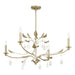 Chandelier Thesis 207344A Presley 36 inch 4 light Champagne Gold Chandelier with Clear Glass Drops THESIS
