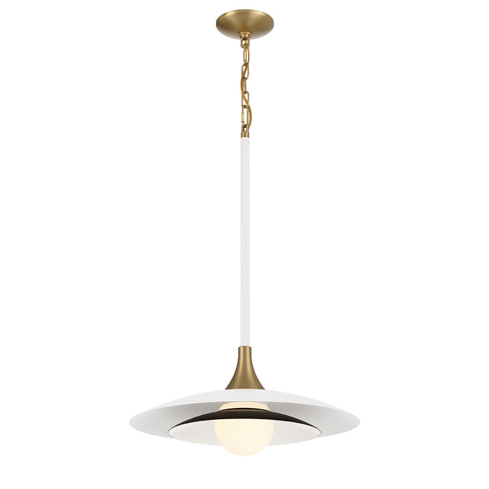 Eurofase 46441-010 Welsh 18" Matte White LED Pendant Light