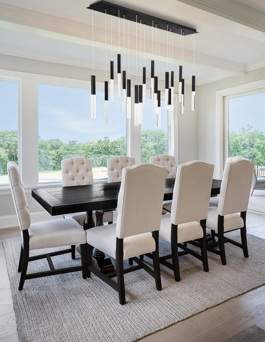 Eurofase 46771-018 Benicio 42" Matte Black LED Chandelier