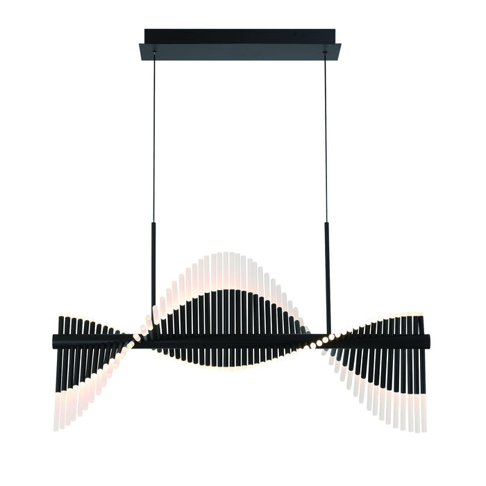 Eurofase 47125-025 Voltik 40" Matte Black LED Chandelier