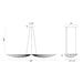 Eurofase 46344-035 Seraph 59" Matte White LED Chandelier