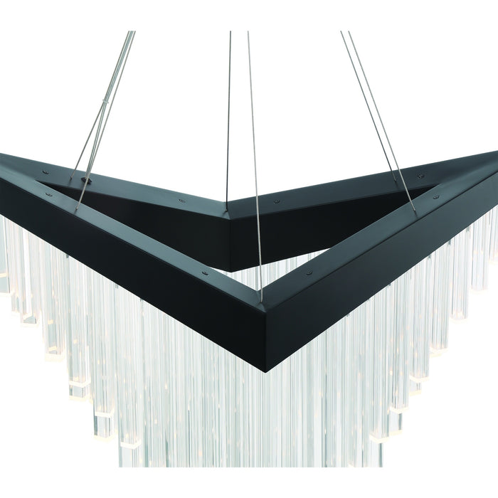 Eurofase 47187-023 Vivien 32" Matte Black LED Chandelier