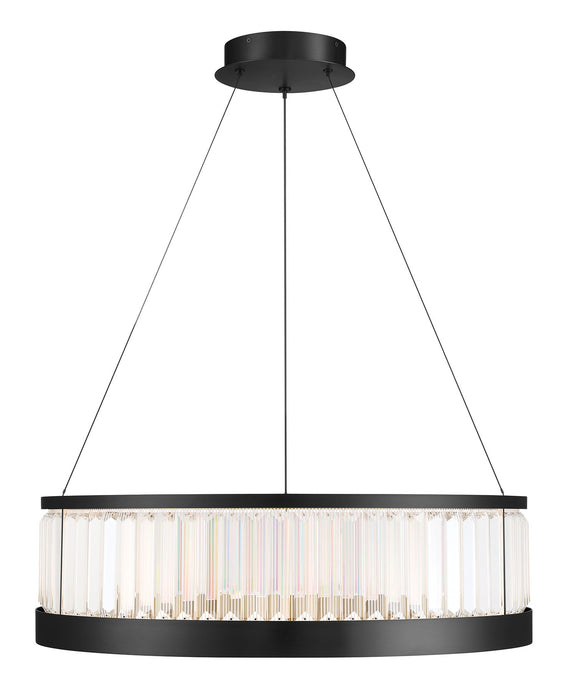 Eurofase 49352-023 Empra 30" Matte Black LED Chandelier