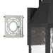 Exterior Wall Sconce Thesis 207758A Glencrest 18 inch 1 light Textured Black Exterior Wall Sconce with Clear Water Glass THESIS