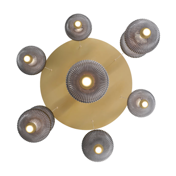 Eurofase 47191-013 Palmas 30" Gold LED Chandelier