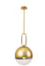Eurofase 37349-011 Prospect 12" Gold Pendant Light