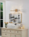 Vanity Light Thesis 207685A Blake 25 inch 6 light Champagne Gold and Polished Nickel 5CCT LED Vanity Light with Clear and Clear Ribbed Glass THESIS