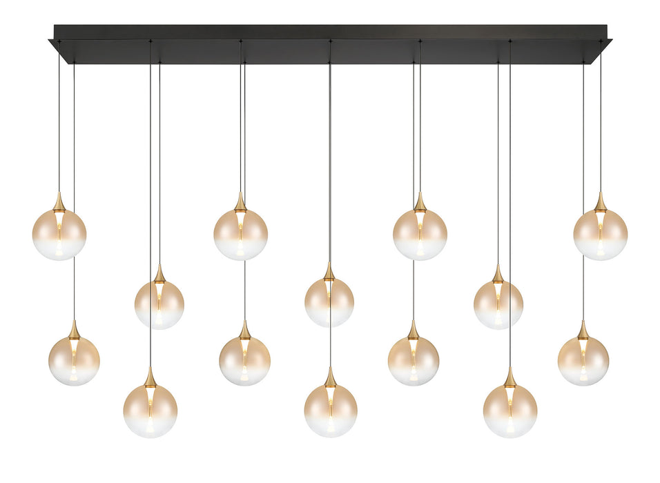 Eurofase 48938-037 Iissa 72" Gold LED Chandelier