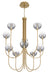 Eurofase 48925-020 Iissa 40" Gold LED Chandelier