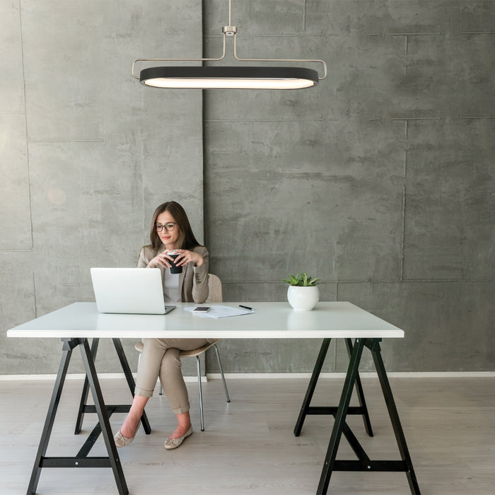 Eurofase 37931-018 Pemberton 38" Brushed Brass LED Pendant Light