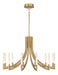 Eurofase 49011-012 Olette 36" Gold LED Chandelier