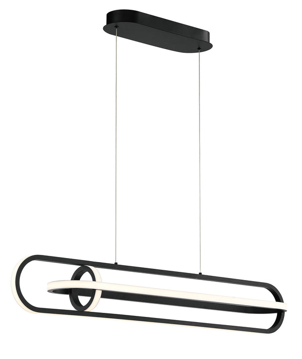 Eurofase 37039-011 Demark 42" Matte Black LED Chandelier