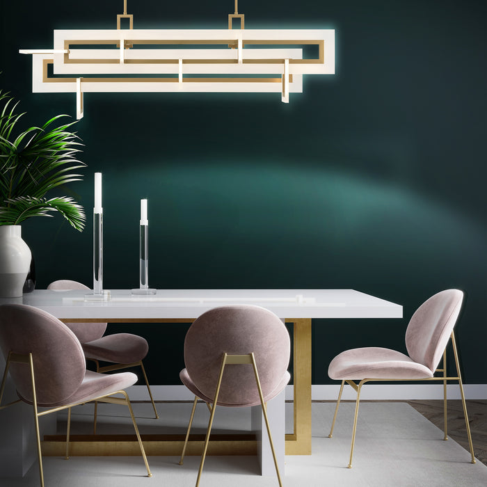Eurofase 46806-024 Inizio 55" Matte Gold LED Chandelier