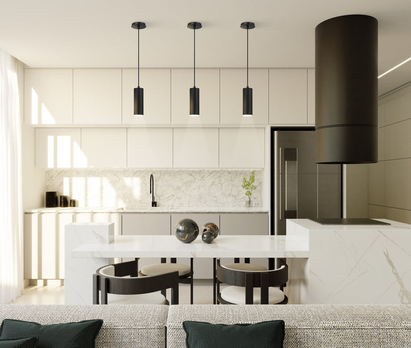 Eurofase 37182-021 Neptune 8" Matte Black LED Pendant Light