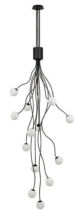 Eurofase 50256-013 Athena 28" Matte Black LED Chandelier