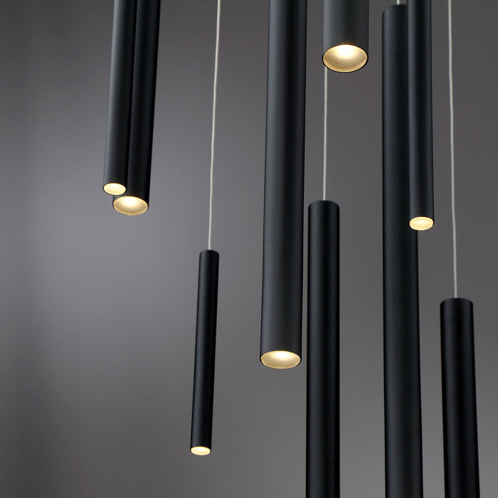 Eurofase 31445-016 Santana 24" Matte Black LED Chandelier