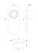 Eurofase 50273-027 Sternn 15" Marble White LED Outdoor Wall Light