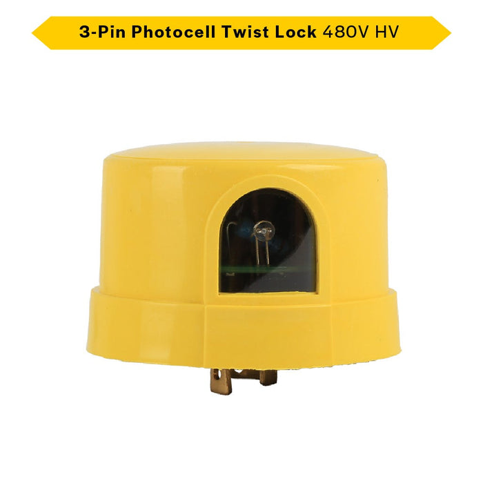 Halco - SEK-PC-3PR-HV - Sektor 3-Pin HV Photocell Twist Lock 480VAC product image