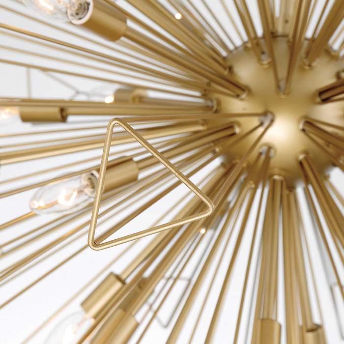Eurofase 43864-024 Dendelio 40" Matte Gold Chandelier