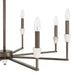 Chandelier Thesis 207364A Montclair 32 inch 8 light Forged Bronze and Natural Alabaster Chandelier THESIS