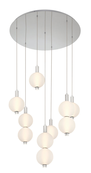Eurofase 47191-020 Palmas 30" Polished Nickel LED Chandelier