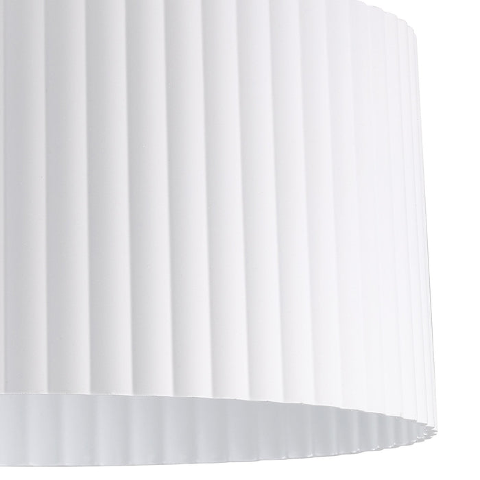 Semi-Flush Mount Thesis 206961A Leilani 11 inch 1 light Brushed Nickel Semi Flush Mount with Matte White Metal Shade THESIS