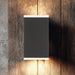 Exterior Wall Sconce Thesis 207738A Jasper 8 inch 2 light Textured Black LED Exterior Wall Sconce THESIS