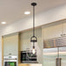 Pendant Light Thesis 207644A Mansfield 12 inch 1 light Matte Black Pendant Light with Clear Glass Shade THESIS