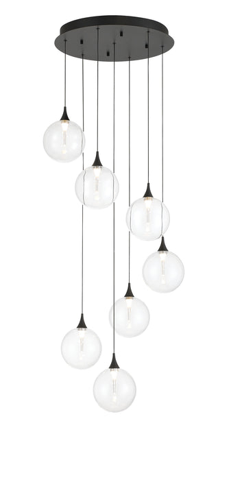 Eurofase 48929-011 Iissa 21" Matte Black LED Chandelier