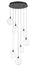 Eurofase 48929-011 Iissa 21" Matte Black LED Chandelier