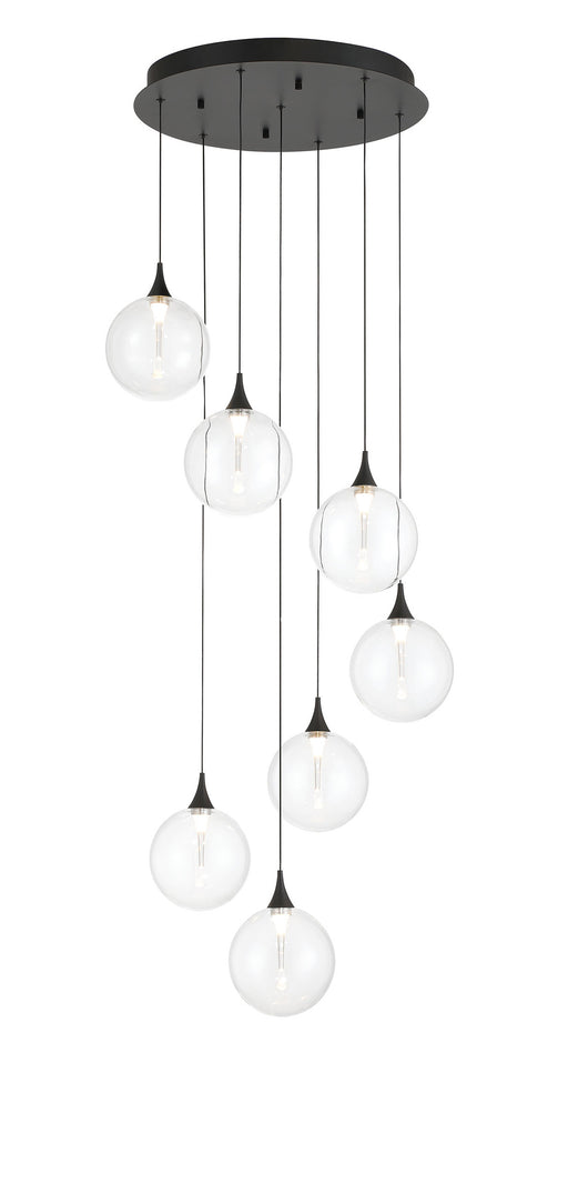 Eurofase 48929-011 Iissa 21" Matte Black LED Chandelier