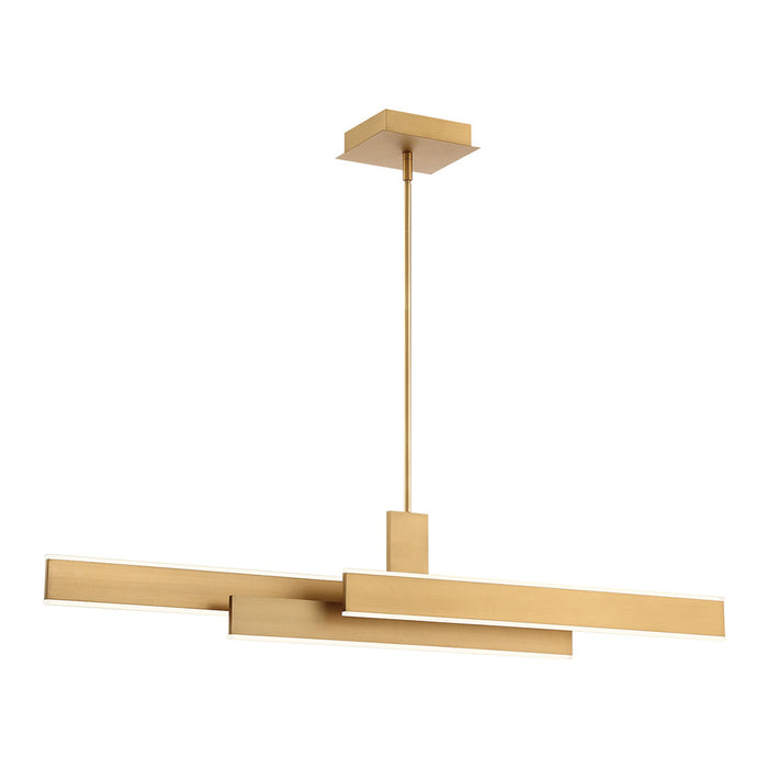 Eurofase 37064-020 Cameno 45" Matte Gold LED Chandelier
