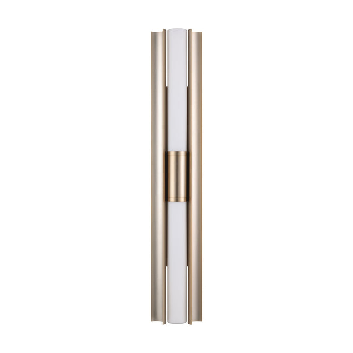 Vanity Light Thesis 207624A Colton 30 inch 2 light Champagne Gold 5CCT LED Vanity Light with Etched Opal Glass Shades THESIS