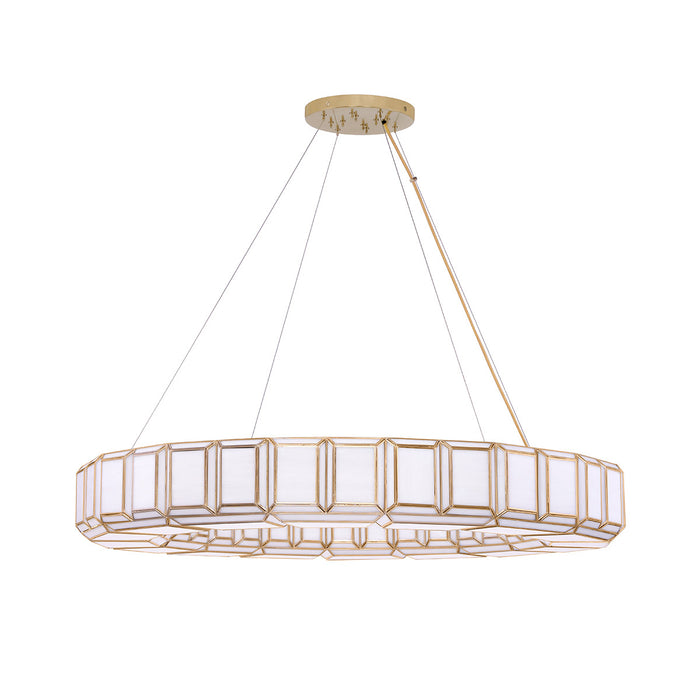 Eurofase 46470-010 Belmont 48" Antique Brass Chandelier