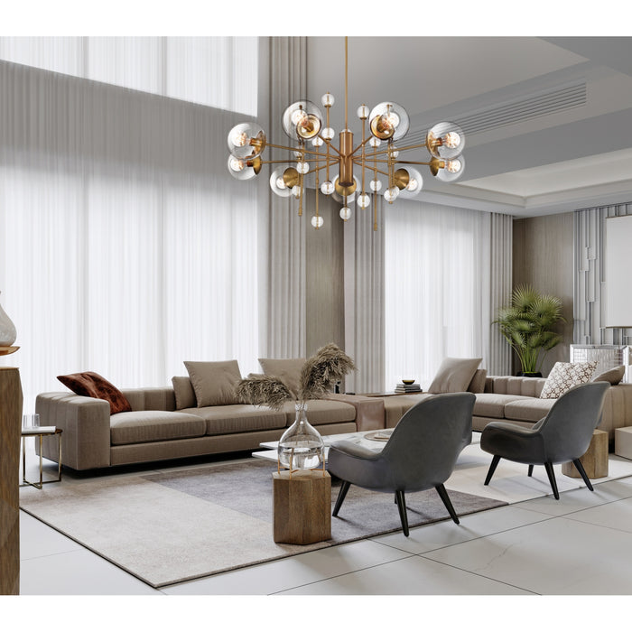 Eurofase 47222-014 Traiton 48" Gold Chandelier