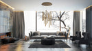 Eurofase 31445-038 Santana 24" Brushed Brass LED Chandelier