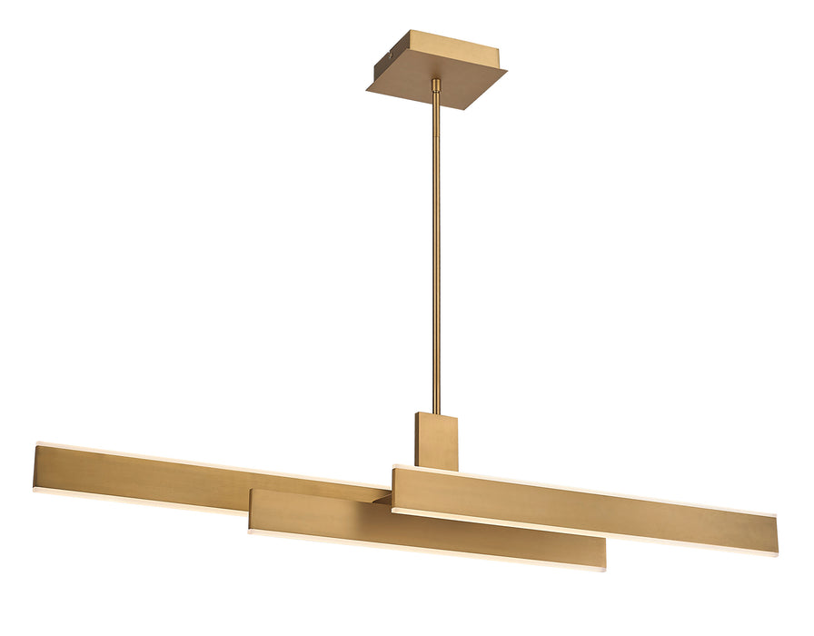 Eurofase 37064-020 Cameno 45" Matte Gold LED Chandelier